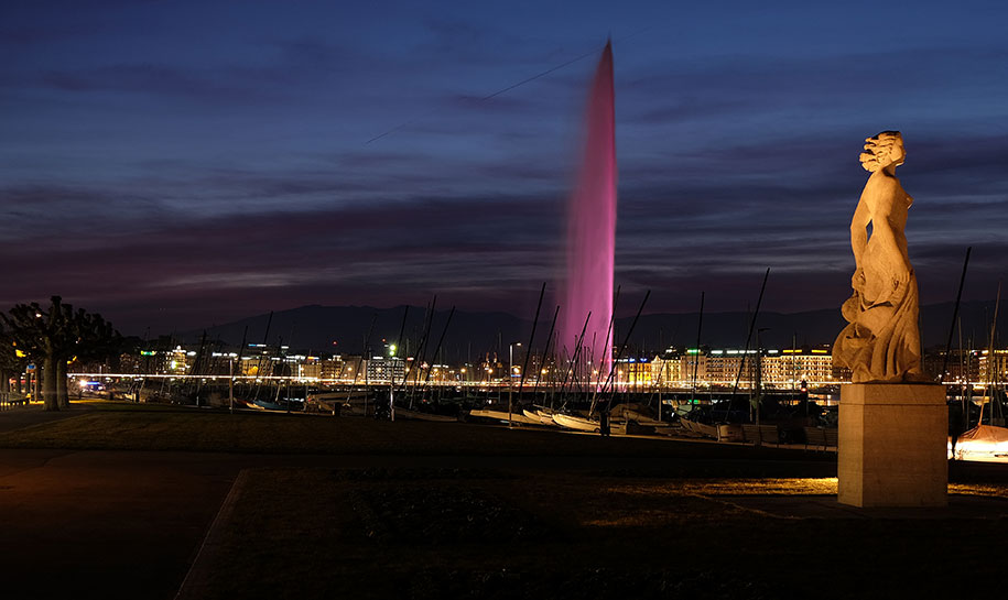 Jet eau en rose