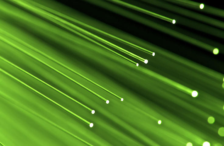 Fibre optique verte
